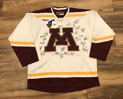 Minnesota Gophers Nike 08-09 Mens Team Signed College Hockey Jersey Adult XL NWT • $209.99