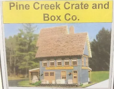 Micro-Scale Models 201003 HO Pine Creek Crate & Box Co. Craftsman Building Kit • $69.99