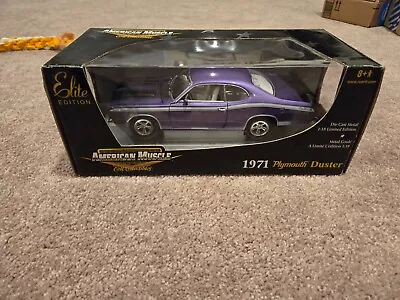 1:18 Ertl American Muscle Elite Purple 1971 Plymouth Duster Twister Plum Violet • $98