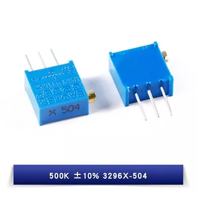 3296X Multi-turn Trimmer Potentiometers Adjustable Resistance 100R - 1M Ohm ±10% • $2.23