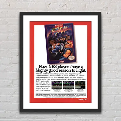 Mighty Final Fight Nintendo NES Glossy Poster Print 18  X 24  G0085 • $22.98