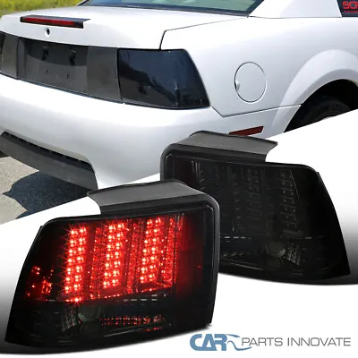 Fits 99-04 Ford Mustang Smoke Sequential LED Style Tail Lights Rear Brake Lamps • $139.60