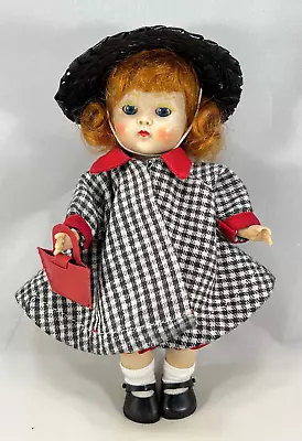 VINTAGE GINNY Med Mass Tag Ginny Black & White Check Coat & Hat Outfit (No Doll) • $29