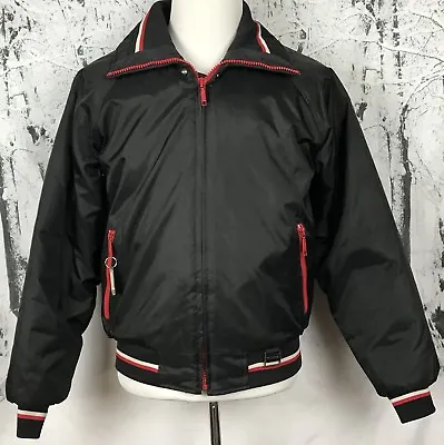 Yamaha Maxim Wear Vintage Men’s Snowmobile Jacket Red Black Bomber Size M • $74.99