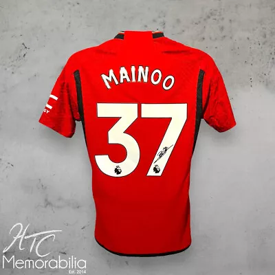 Kobbie Mainoo Official Manchester United Signed 23/24 Player Issue Shirt COA Pho • £225