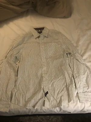 MARK ECKO Dress Shirt Mens Size L Long Sleeve Barbed Wire Casual Button Up • $15