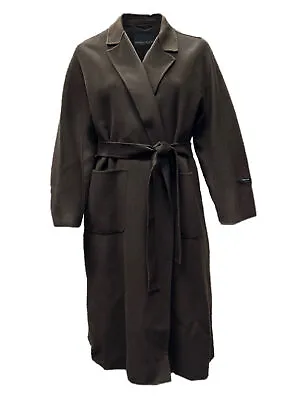 Marina Rinaldi Women's Tobacco Toscana Wool Coat Size 22W/31 NWT • $456.25