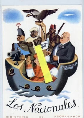 £3 • Buy Set Of Four Spanish Civil War Political Postcards VGC
