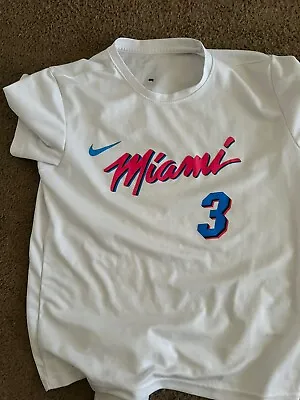 Dwyane Wade Miami Heat Nike City Edition Player Name T-Shirt Men's XL NBA New • $30