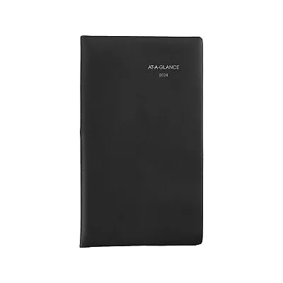 2024 AT-A-GLANCE DayMinder 3.5  X 6  Weekly Planner Black (SK48-00-24) • $12.79