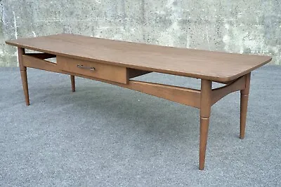 Mid Century Modern Philip Reinisch Bowtie Surfboard Coffee Table W/ Draw • $374.99