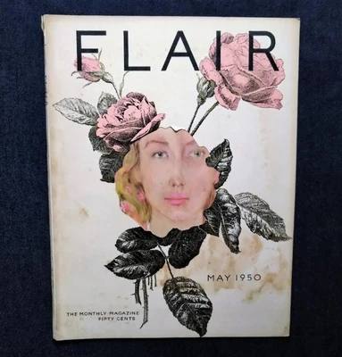 $157.20 • Buy 1950 Flair Rose Special Feature Redute Botanical Painting Rene Gruaud/Lewis Fore