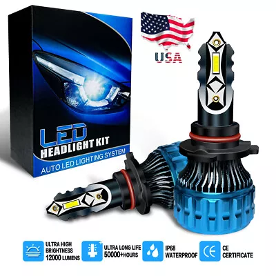 LED Headlight Bulbs Kit 9005 HB3 H10 High/Low Beam CSP LED Super Bright Bulbs • $14.94