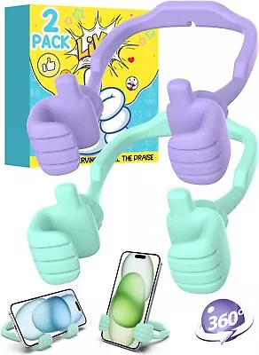 For Women Men Teens Girls  For Christmas: 2 PACK Thumbs Up Lazy Cell Phone Stand • $39