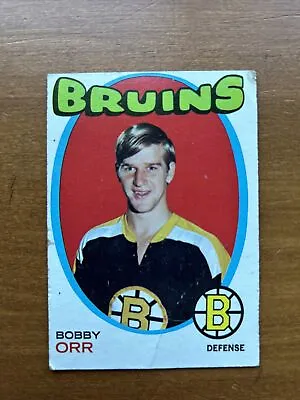 Bobby Orr 1971-72 Topps #100 - Boston Bruins - Hall Of Fame Poor Condition • $40