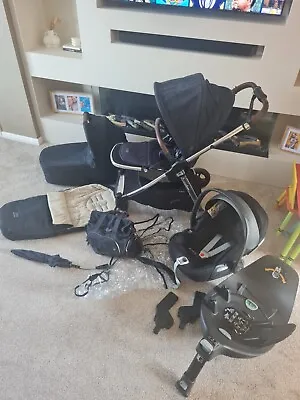 Mamas And Papas Flip Xt3 Pushchair With Carry Cot Car Seat And Isofix - 8 Piece • £450