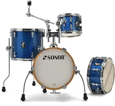 Sonor AQX Micro 4-piece Shell Pack - Blue Ocean Sparkle • $569