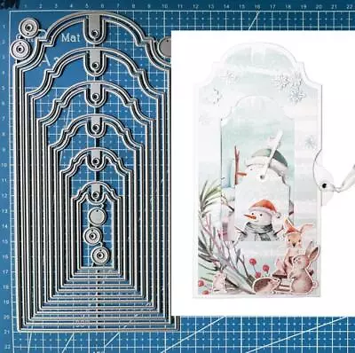 Metal Cutting Dies Tag Scrapbooking Album Embossing Paper Card Crafts Stencils • £6.90