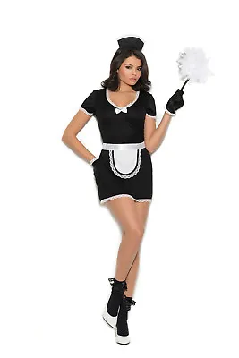 Sexy 4PC Flirty Maid Women's Halloween Costume By EM. Plus Size Too! • $47