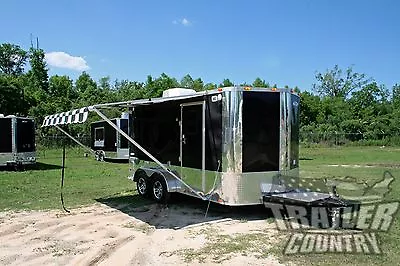 $16395 • Buy New 7x14 7 X 14 V - Nose Enclosed Cargo Motorcycle Bike Toy Hauler Trailer
