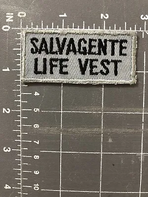 Vintage Salvagente Life Vest Patch Lifesaver Saver Buoy Belt Italy Italian Guard • $12.94