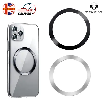 Magnetic Wireless Phone Car Charger Metal Ring Adhesive Sticker For MagSafe • £2.49