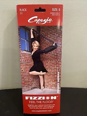 Capezio Fizzion Z11 Dance Shoes BLACK Jazz Lyrical Womens SZ 6-7 Men SZ 4-5 • $14.99