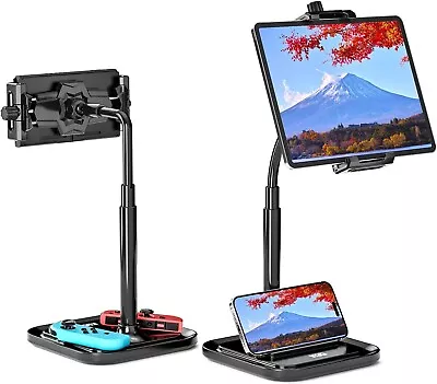 £36KDD Tablet Stand Holder 2 In 1 Adjustable Gooseneck Phone IPad Stand For Desk • £19.99