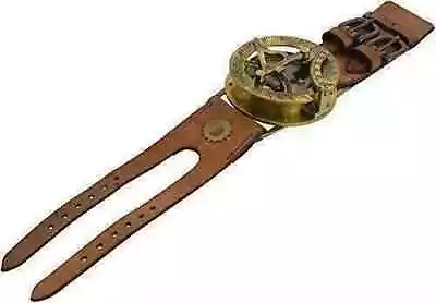 Nautical Vintage Steampunk Watch Style Sundial Compass/wrist Sundial Compass • $31.35