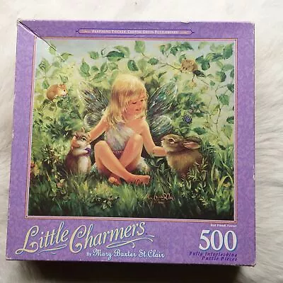 Mary Baxter St Clair Puzzle Vtg GIRL Puzzle Vtg Bunny Puzzle WOODLAND Art 1998 • $28.44