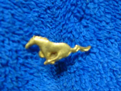 Vintage Mini Mustang Running Horse Gold Tone Tie Tack Pin Unused Lapel Pin • $2.95