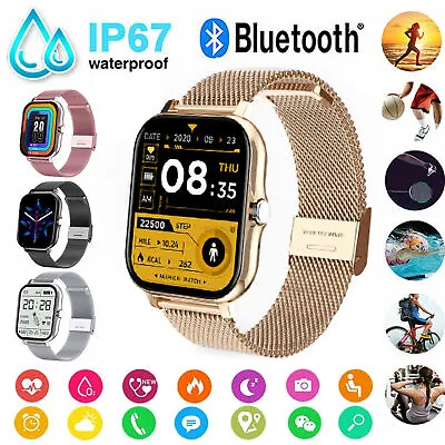 $27.99 • Buy Smart Watch Fitness Tracker Heart Rate Blood Pressure Women Men Sport Watches AU