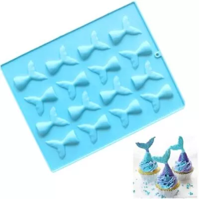16 Cavity Mermaid Tails Silicone Molds Mermaid Molds For Chocolate Fondant... • $13.23