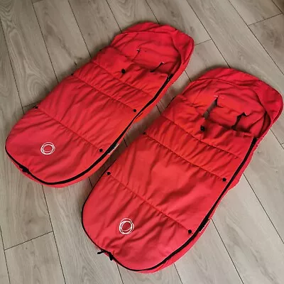 £25 • Buy Bugaboo Footmuff Cosytoes X 1 Red Fits Cameleon Bee Donkey Buffalo Fox
