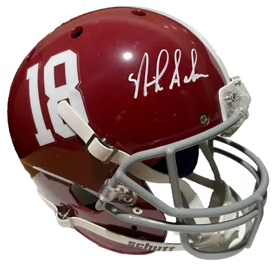 $369 • Buy Nick Saban Alabama Crimson Tide Autographed Full Size Schutt Helmet