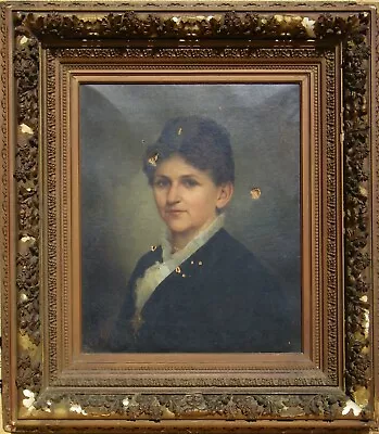 Female Portrait By Angelo Asti Newcomb Macklin Frame • $695