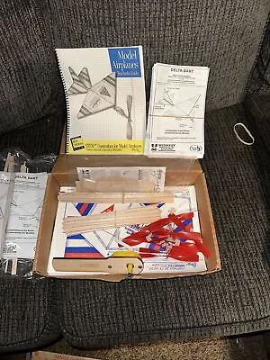 Vintage Midwest Products Delta Dart Rubber Band Powered Balsa Paper Plane Kits • $79.99