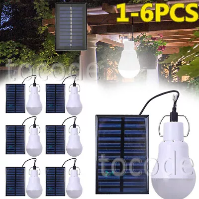 1W 6V Mini Solar Panel & 15W Rechargeable LED Light Bulb For Camping Garden US • $11.99