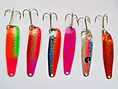 Lot Of 6 Michigan Stinger Scorpion Trolling Spoons- Save $30 • $24