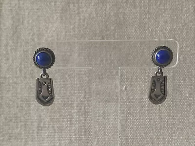 Vintage Sterling And Lapis Native American Post Earrings  • $20.25