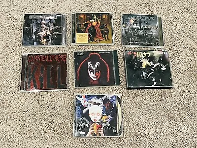 $40 • Buy Iron Maiden, Kiss, Korn, Cannibal Corpse CD Lot