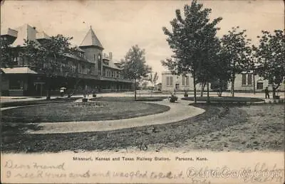 1907 ParsonsKS MissouriKansas And Texas Railway Station Labette County Vintage • $8.99