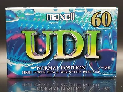 Maxell UD-I (UDI) 60 Blank Audio Cassette Tape Type I Normal Position Japan 1995 • $11.99