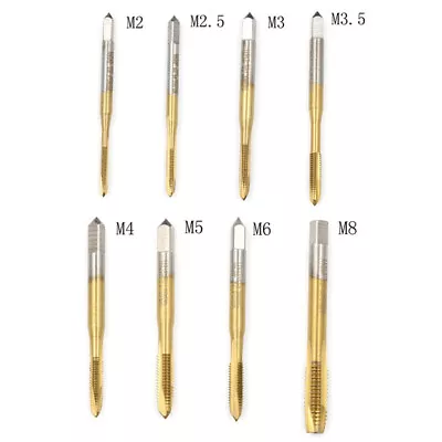 M2/M2.5/M3/M3.5/M4/M5/M6/M8 HSS Metric Straight Flute Thread Screw Tap PluY`Q HF • $6.96