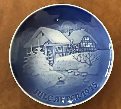 B & G Copenhagen Denmark 1975 Christmas Plate With Snowy Water Mill 9075 • $13