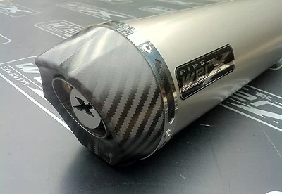 Suzuki GSXR 1000 05-06 K5 K6 Titanium Round Carbon Outlet Exhaust Can.UK Made • $948.83