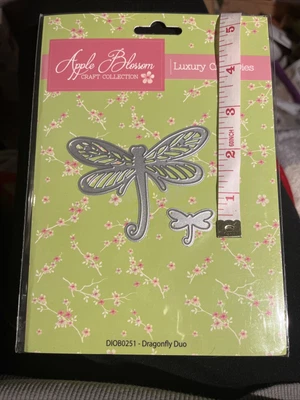£3 • Buy Apple Blossom Craft Collection Dragonfly Duo Die Scrapbooking Die Cut 
