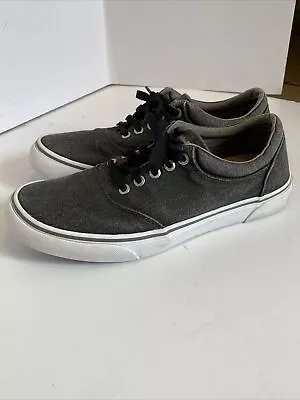 EDDIE BAUER Gray Canvas Shoes. Size 8.5 M  WORN TWICE • $29