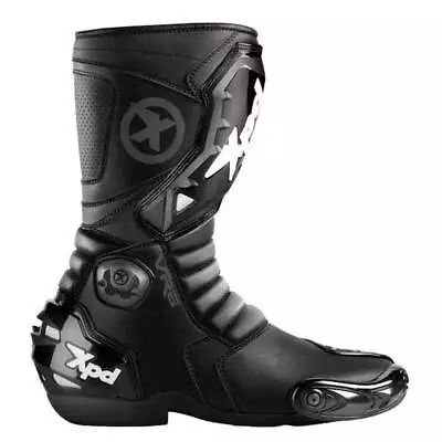 Xpd Vr6 Performance Sports Touring Motorcycle Boots Black Size 40 Us 7 Uk 6.5 25 • $239.95