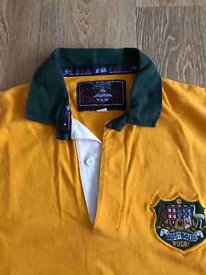 Australia Rugby Jersey Shirt Cotton Oxford Vintage 80/90s Medium Good Condition • £39.99